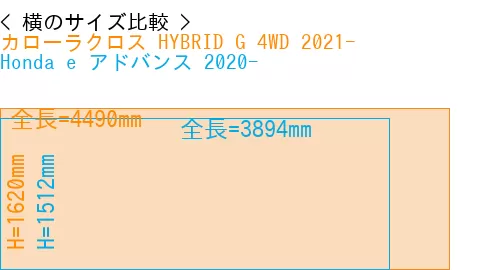 #カローラクロス HYBRID G 4WD 2021- + Honda e アドバンス 2020-